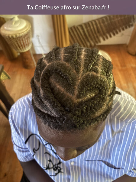 tresse collées homme