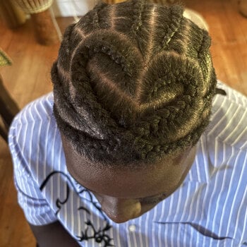 tresse collées homme