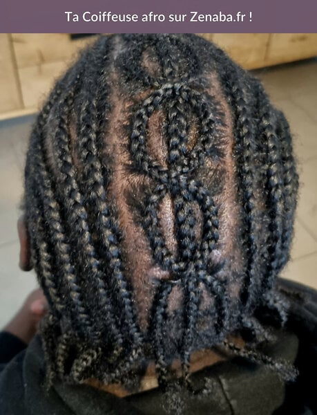 Tresses collées homme