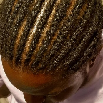 Tresses collées homme