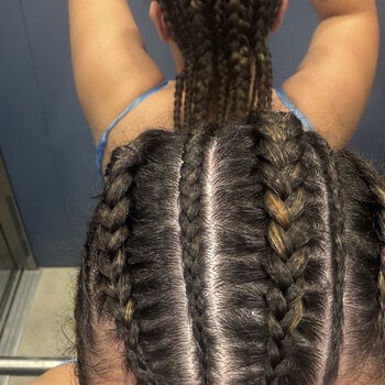 Tresses collées
