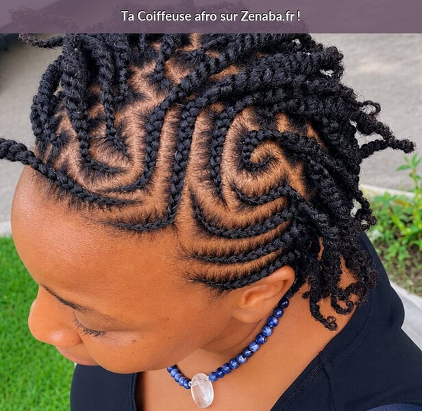 Tresses plaquées (cornrows) FEMME