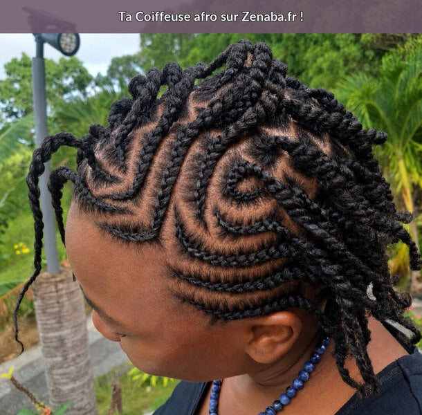 Tresses plaquées (cornrows) FEMME
