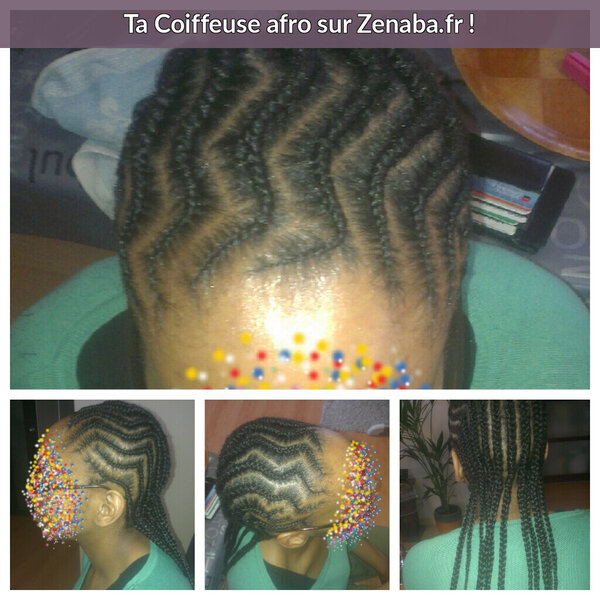 Tresses plaquées ZIGZAG