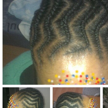 Tresses plaquées ZIGZAG