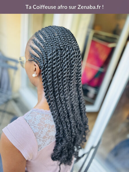 Twist cornrow