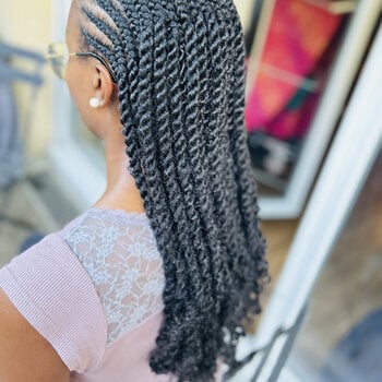 Twist cornrow