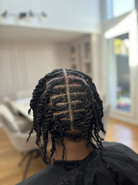 Twist - sur cheveux frisé