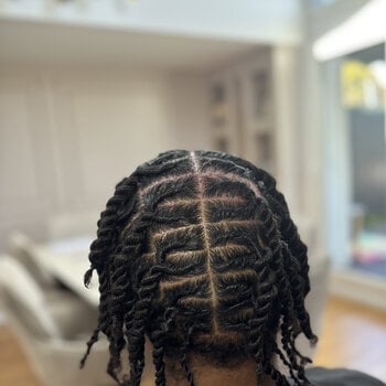 Twist - sur cheveux frisé