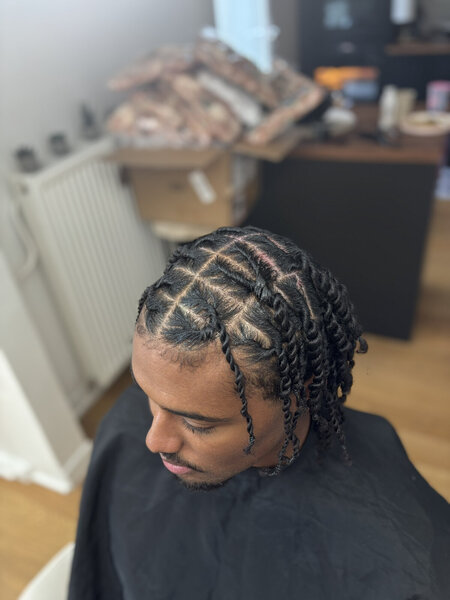 Twist - sur cheveux frisé