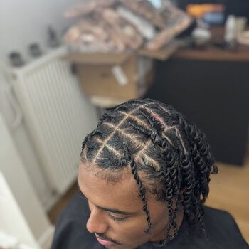 Twist - sur cheveux frisé