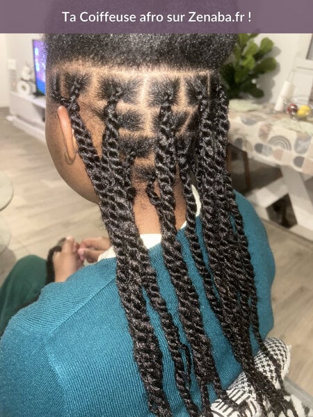 Twists afro avec rajout