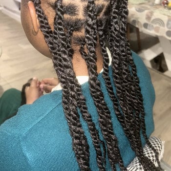 Twists afro avec rajout