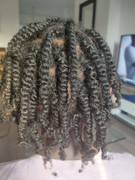 Vanilles sur cheveux crépus 