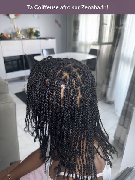 Vanille sur cheveux naturels