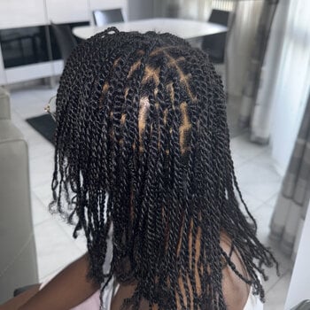 Vanille sur cheveux naturels