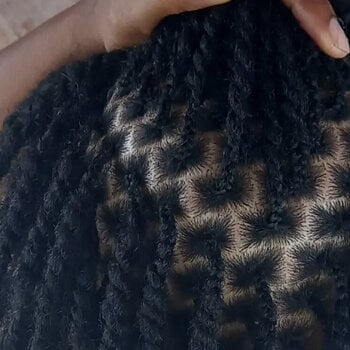Vanilles (twists) sur cheveux naturels