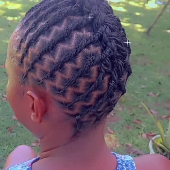 Vanilles (twists) sur cheveux naturels