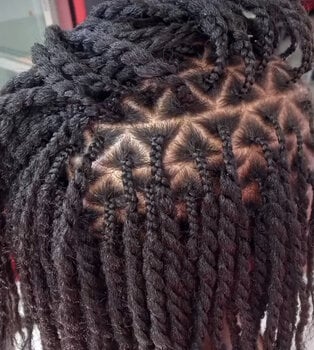 Vanilles (twists) sur cheveux naturels