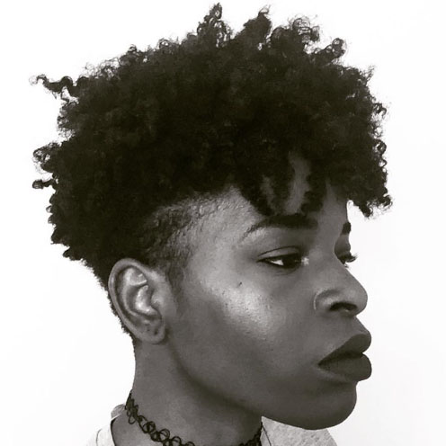 poupee kinky cheveux crepus tapered cut coiffure afro