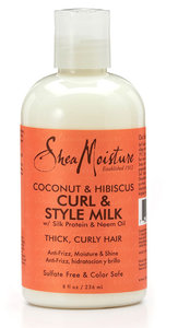 Shea Moisture Coconut & Hibiscus Curls and style milk