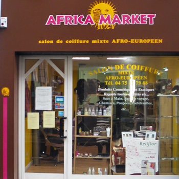 Africa Market, salon de coiffure mixte afro européen