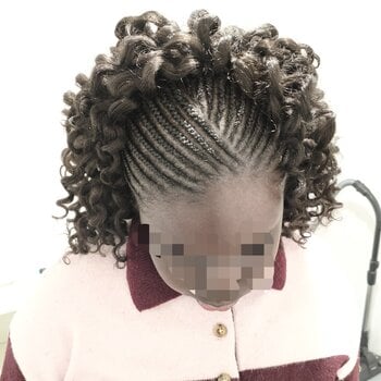 Crochet braids demi tête et nattes collées